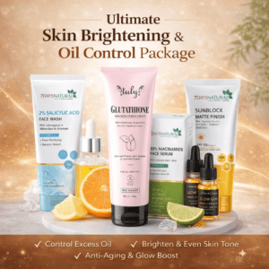 Oily Skin Facial Package with Glutathione Cream